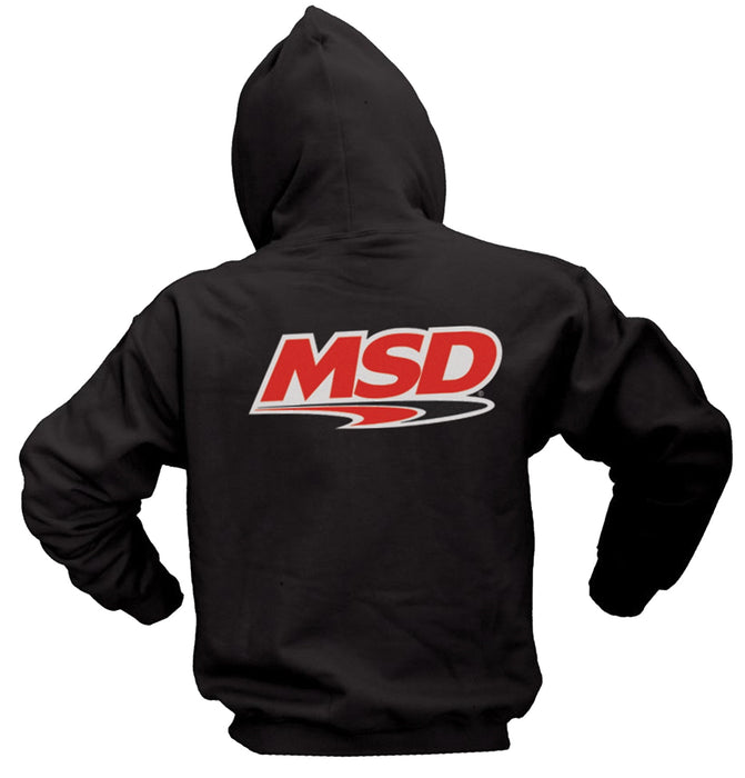 MSD 95129 Pullover Hoodie; MSD Logo Center; 100% Cotton; Black; Large; - Truck Part Superstore