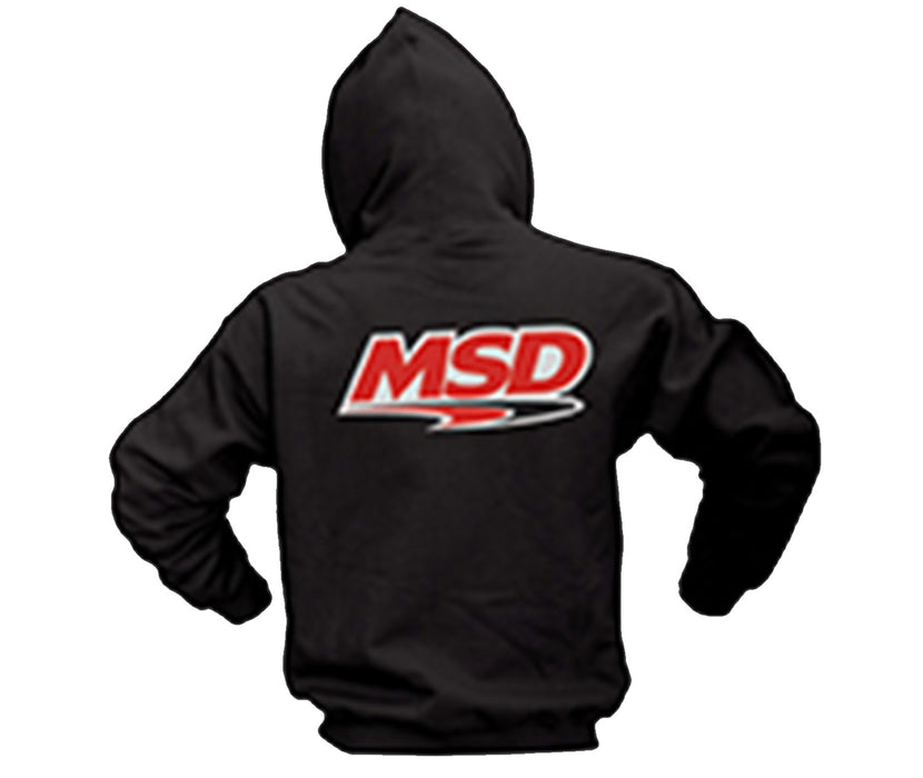 MSD 95139 Pullover Hoodie; MSD Logo Center; 100% Cotton; Black; X-Large; - Truck Part Superstore