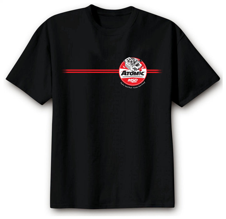 MSD 95145 T-Shirt; MSD Atomic; Power Tour; Black; XX-Large; - Truck Part Superstore