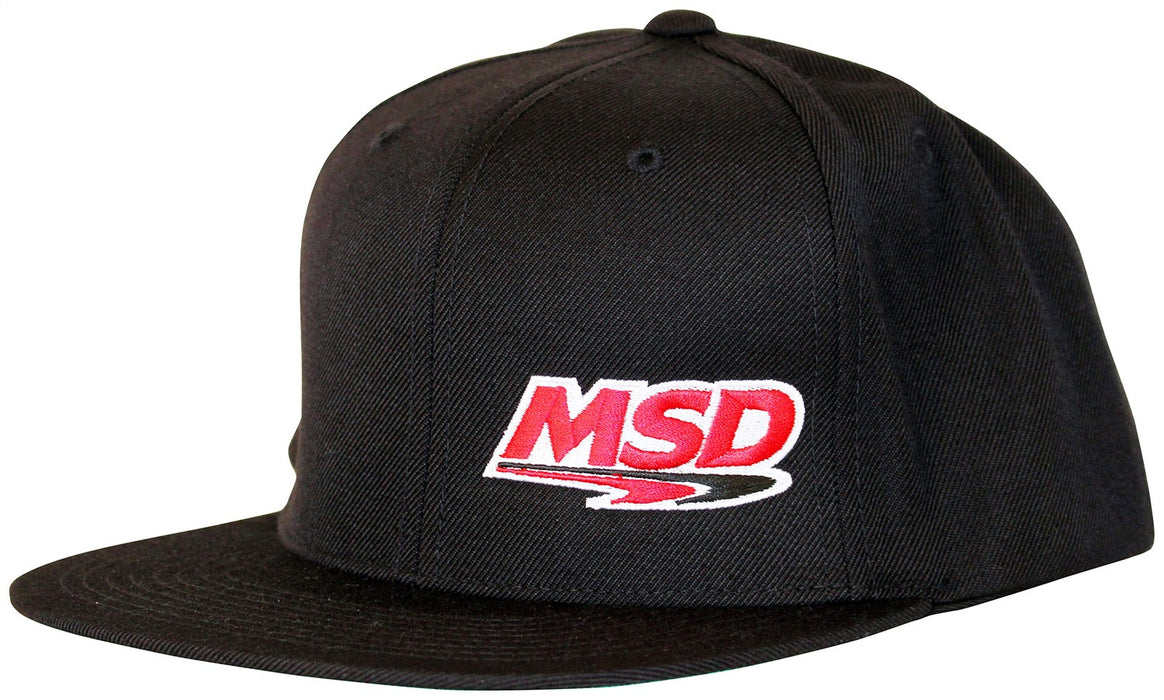 MSD 95196 Flatbill Baseball Cap; MSD Logo Left; Black; Adjustable; - Truck Part Superstore