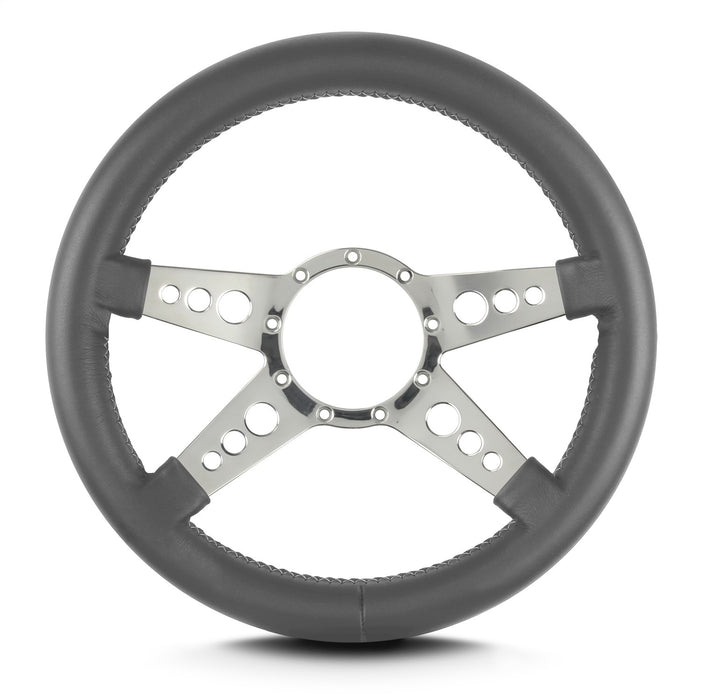 Lokar 95206 Lecarra Mark 9 GT Steering Wheel; Dark Grey; Polished Spokes; 14 in. Thick Grip; - Truck Part Superstore
