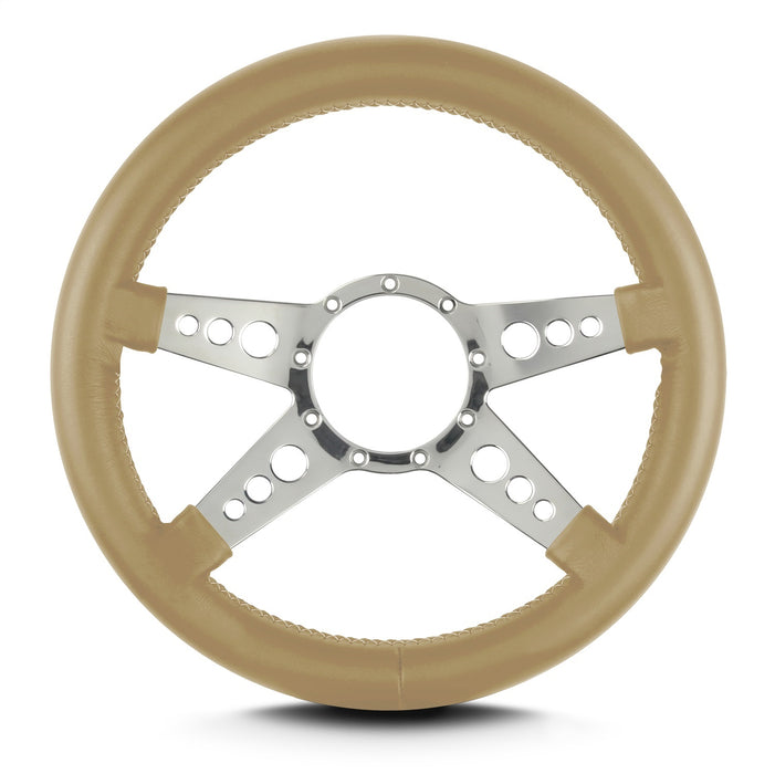 Lokar 95209 Lecarra Mark 9 GT Steering Wheel; Tan; Polished Spokes; 14 in. Thick Grip; - Truck Part Superstore