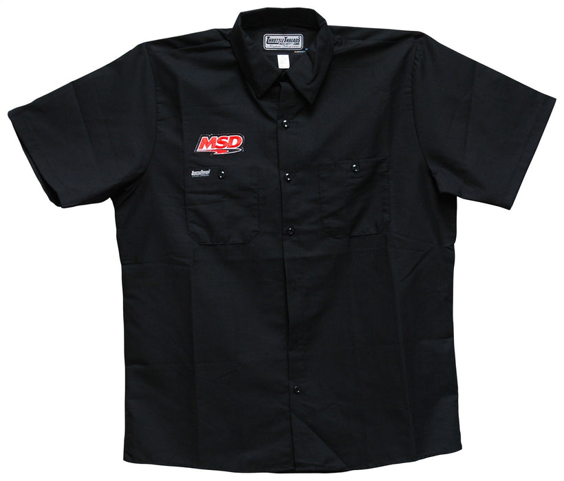 MSD 95352 MSD Shop Shirt; MSD Logo Shop Shirt; Black; Large; - Truck Part Superstore