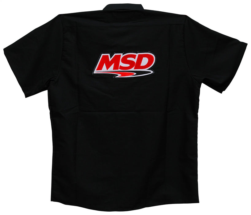 MSD 95352 MSD Shop Shirt; MSD Logo Shop Shirt; Black; Large; - Truck Part Superstore