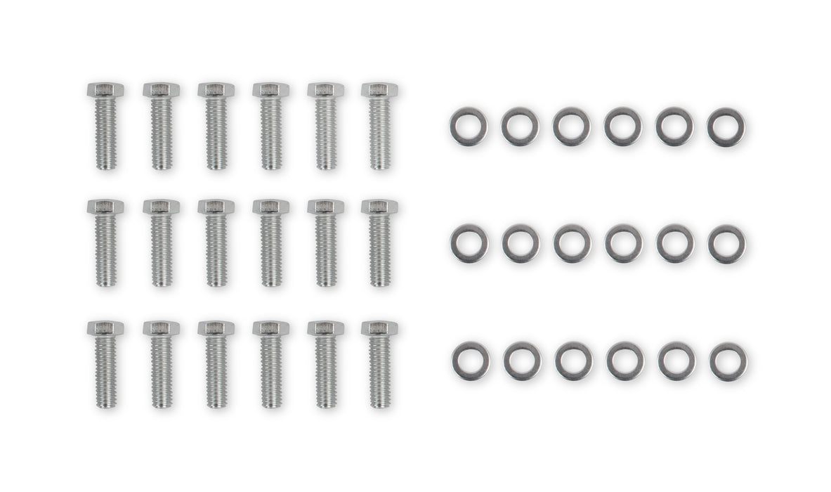 Mr Gasket 954G Intake Manifold Bolts; Hex Head; 3/8 in.-16 x 1.25 in.; w/Washers; - Truck Part Superstore