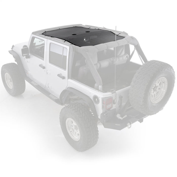 Smittybilt 95500 Cloak Extended Mesh Top 07-18 Wrangler JK 4 DR Black Smittybilt - Truck Part Superstore