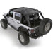 Smittybilt 95500 Cloak Extended Mesh Top 07-18 Wrangler JK 4 DR Black Smittybilt - Truck Part Superstore