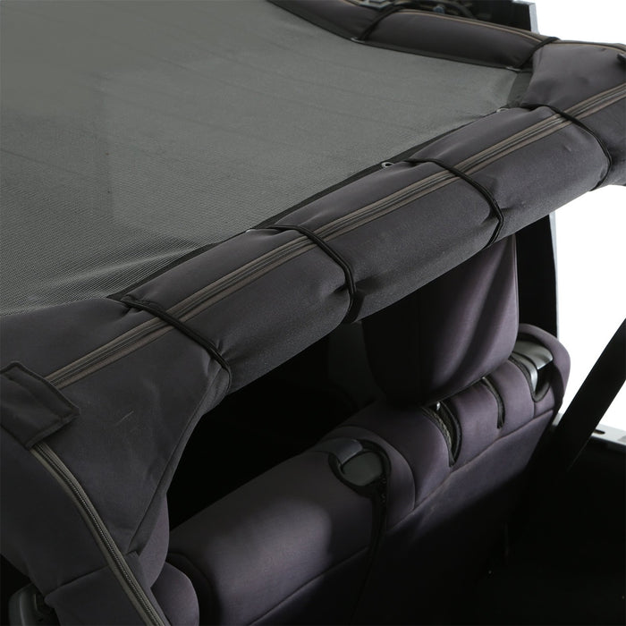 Smittybilt 95500 Cloak Extended Mesh Top 07-18 Wrangler JK 4 DR Black Smittybilt - Truck Part Superstore