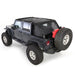 Smittybilt 95501 Cloak Extended Mesh Top 07-18 Wrangler JK 4 DR Sides/Rear Black Mesh Smittybilt - Truck Part Superstore