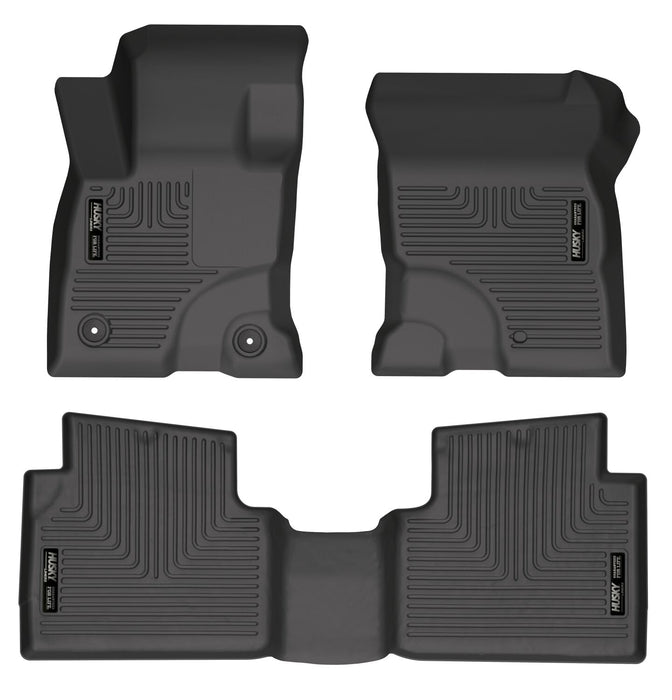 Husky Liners 95051 WeatherBeater™ Floor Liner; Black; 3 pc; Front And Rear; - Truck Part Superstore
