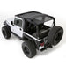 Smittybilt 95600 Cloak Extended Mesh Top Wrangler 97-06 TJ Black Smittybilt - Truck Part Superstore