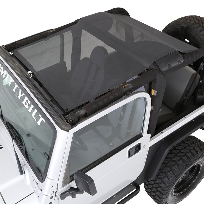 Smittybilt 95600 Cloak Extended Mesh Top Wrangler 97-06 TJ Black Smittybilt - Truck Part Superstore