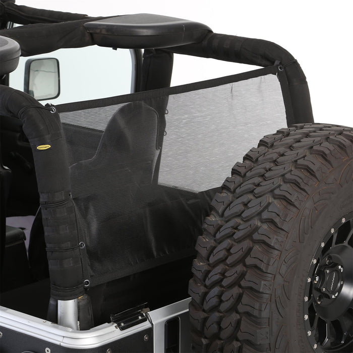 Smittybilt 95601 Cloak Extended Mesh Top 97-06 Wrangler TJ Sides/Rear Black Mesh Smittybilt - Truck Part Superstore
