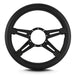 Lokar 95601 Lecarra Mark 9 Elegante Steering Wheel; Black; Black Spokes; 14 in. Thick Grip; - Truck Part Superstore
