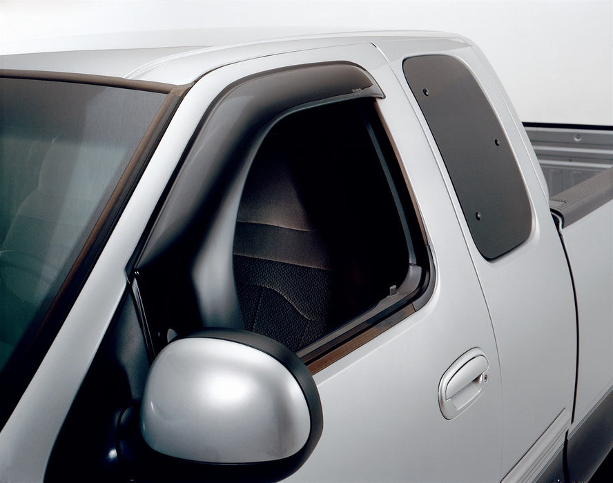 Auto Ventshade (AVS) 95653 Aerovisor® Off Road Front Wind Deflector; 2 pc.; Front; Smoke; Outside Mount; - Truck Part Superstore
