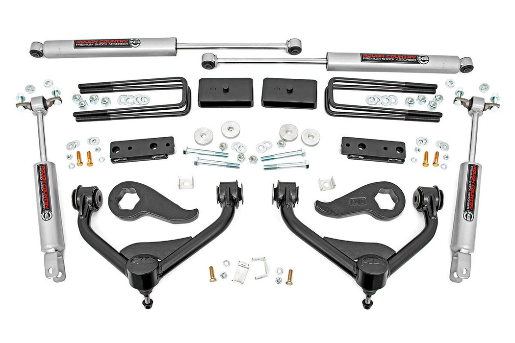 Rough Country 95830 3 Inch GM Bolt-On Suspension Lift Kit 20 2500HD Rough Country - Truck Part Superstore