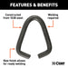 CURT 82940 CURT 82940 9/0 Raw Steel Joining Link - Truck Part Superstore