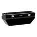 UWS TBC-55-WN-BLK Gloss Black Aluminum 55in. Wedged Angled Utility Chest Box (LTL Shipping Only) - Truck Part Superstore