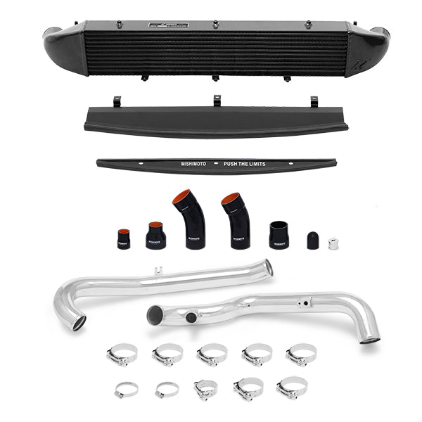 Mishimoto MMINT-FIST-14KPBK Ford Fiesta ST Intercooler Kit, 2014-2019 Polished Pipes, Black Cooler - Truck Part Superstore