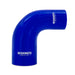 Mishimoto MMCP-R90-22530BL Mishimoto 90-Degree Silicone Transition Coupler, 2.25-in to 3.00-in, Blue - Truck Part Superstore