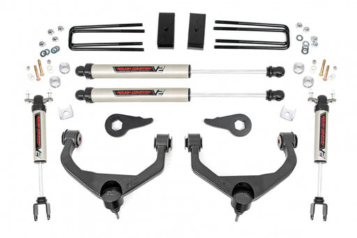 Rough Country 95970 3.5 Inch Suspension Lift Kit w/V2 Shocks 11-19 2500/3500HD Rough Country - Truck Part Superstore