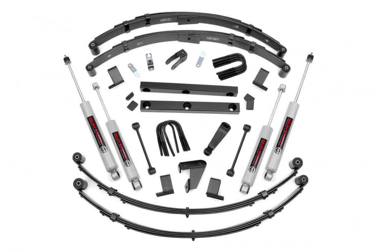 Rough Country 620N2 4 Inch Jeep Suspension Lift Kit Power Steering 87-95 4WD Jeep Wrangler YJ Rough Country - Truck Part Superstore