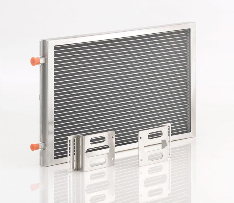 Be Cool 96004 A/C Module w/Large Universal Condenser Natural Finish Be Cool Radiator - Truck Part Superstore