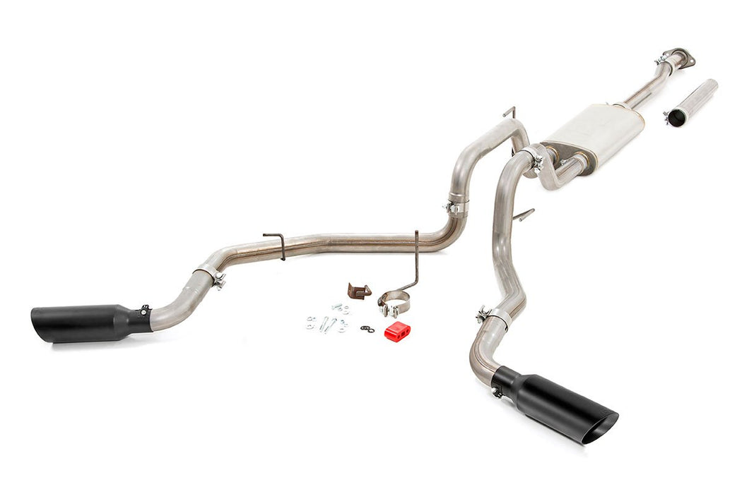 Rough Country 96006 Dual Cat-Back Exhaust System w/Black Tips 15-20 F-150 Rough Country - Truck Part Superstore