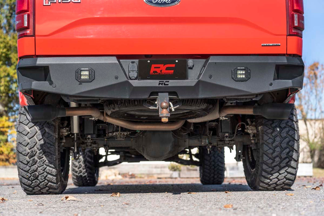Rough Country 96006 Dual Cat-Back Exhaust System w/Black Tips 15-20 F-150 Rough Country - Truck Part Superstore