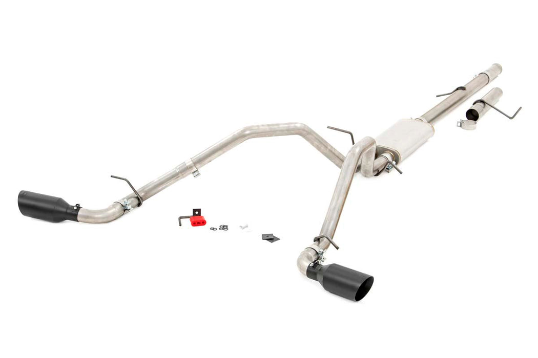 Rough Country 96008 Dual Cat-Back Exhaust System w/Black Tips 09-13 Silverado/Sierra 1500 4.8L/5.3L Rough Country - Truck Part Superstore