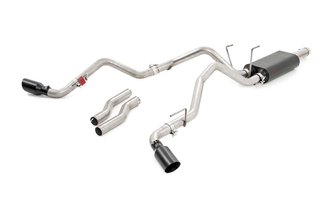 Rough Country 96009 Dual Cat-Back Exhaust System w/Black Tips 09-18 RAM 1500 V8-4.7L, 5.7L Rough Country - Truck Part Superstore