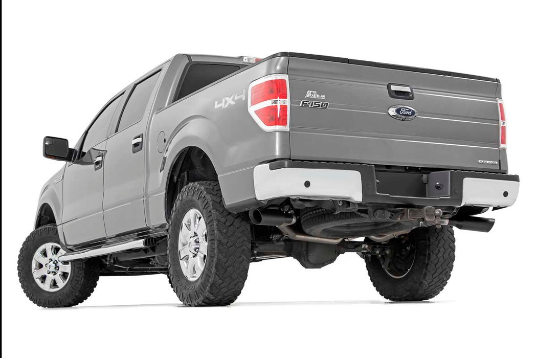 Rough Country 96010 Dual Cat-Back Exhaust System w/Black Tips 09-14 F-150 V8-4.6L, 5.0L, 5.4L Rough Country - Truck Part Superstore