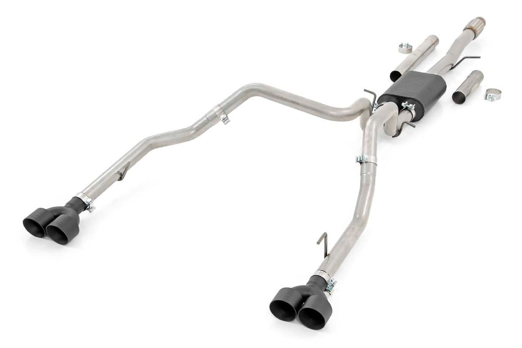 Rough Country 96011 Dual Cat-Back Exhaust System w/Black Tips 19-20 Silverado 1500 5.3 Liter Rough Country - Truck Part Superstore