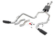 Rough Country 96012 Dual Cat-Back Exhaust System w/Black Tips 09-20 Toyota Tundra V8-4.6L, 5.7L Rough Country - Truck Part Superstore