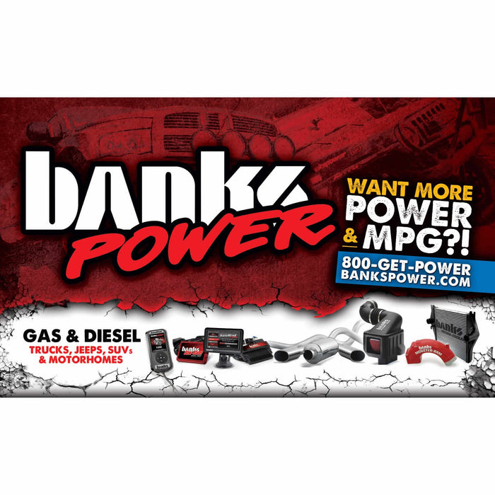 Banks Power 96096 Banner; Banks Logo/Website-36 in. X 60in. - Truck Part Superstore