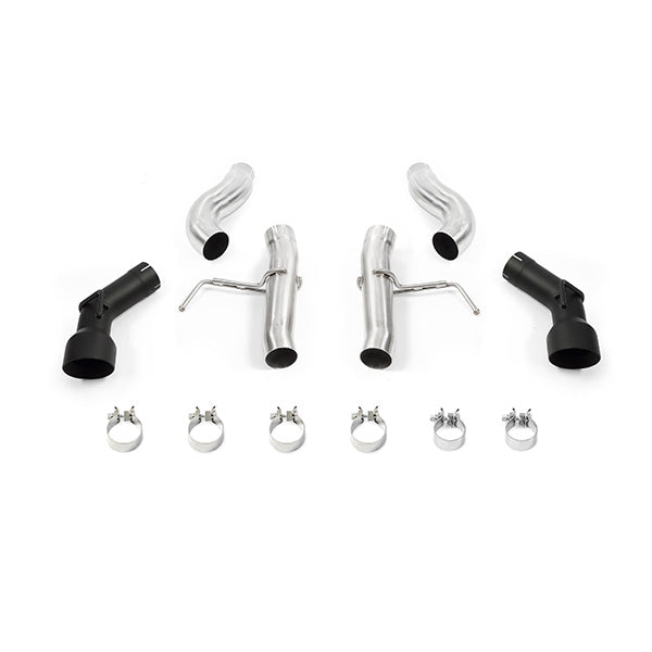 Mishimoto MMEXH-CAM4-16ADTRBK Dual Tip Race Axleback Exhaust, fits Chevrolet Camaro 2.0T 2016+ - Truck Part Superstore