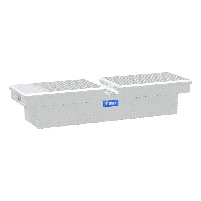 UWS TB-72 Bright Aluminum 72in. Gull Wing Crossover Truck Tool Box (LTL Shipping Only) - Truck Part Superstore