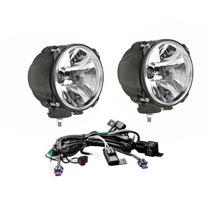 KC HiLiTES 96422 KC CARBON POD HID 7in Spot 2-Light System Universal - Truck Part Superstore