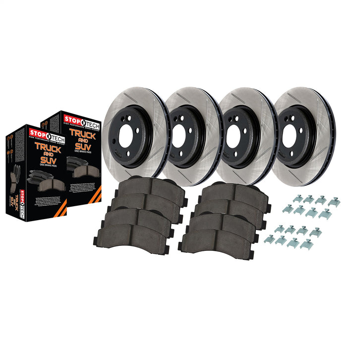 StopTech 967.65157 StopTech Truck Axle Pack; Slotted; 4 Wheel Brake Kit - Truck Part Superstore