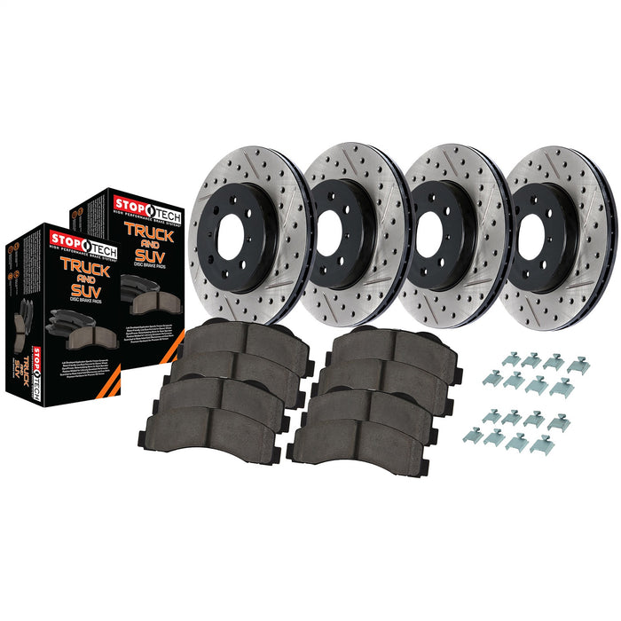 StopTech 968.58005 StopTech Truck Axle Pack; Slotted/Drilled; 4 Wheel Brake Kit - Truck Part Superstore