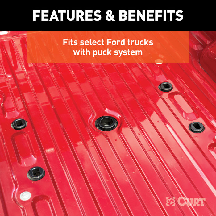 CURT 16020 Puck System 5th Wheel Roller; 24K; Select Ford F-250; F-350; 6.75ft. Bed - Truck Part Superstore
