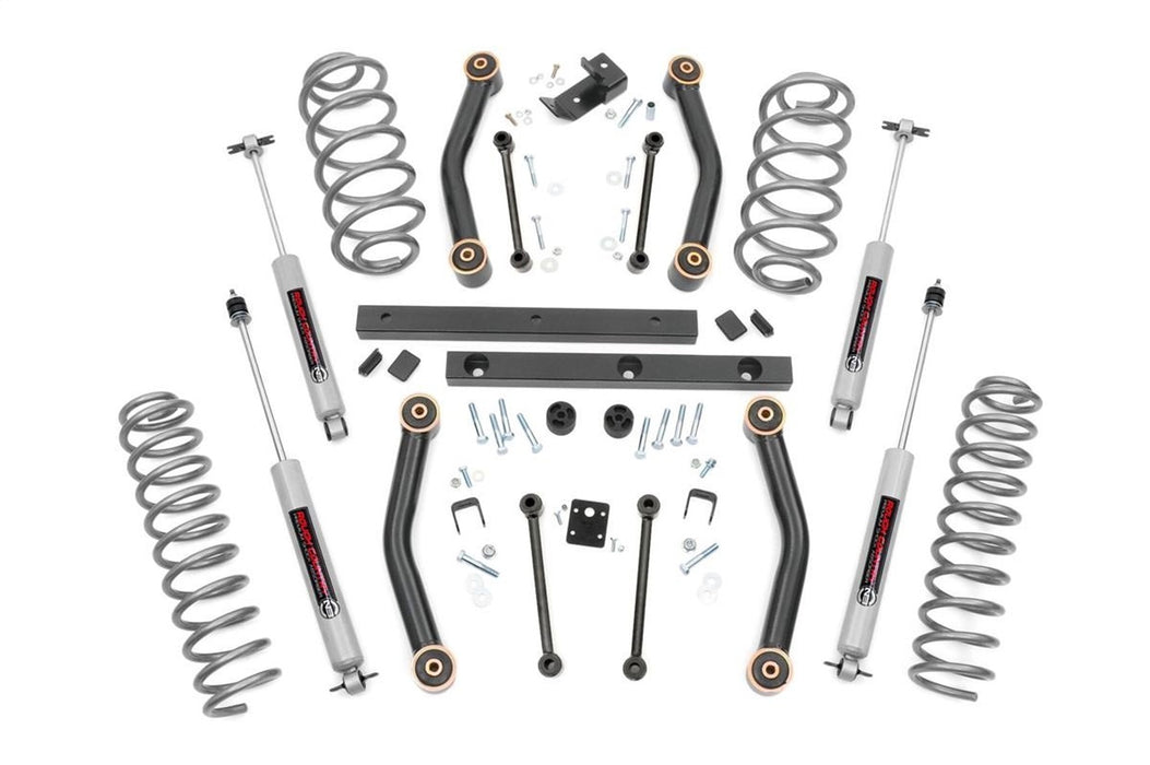 Rough Country 90730 4 Inch Jeep Suspension Lift Kit 04-06 4WD Wrangler TJ Unlimited Rough Country - Truck Part Superstore