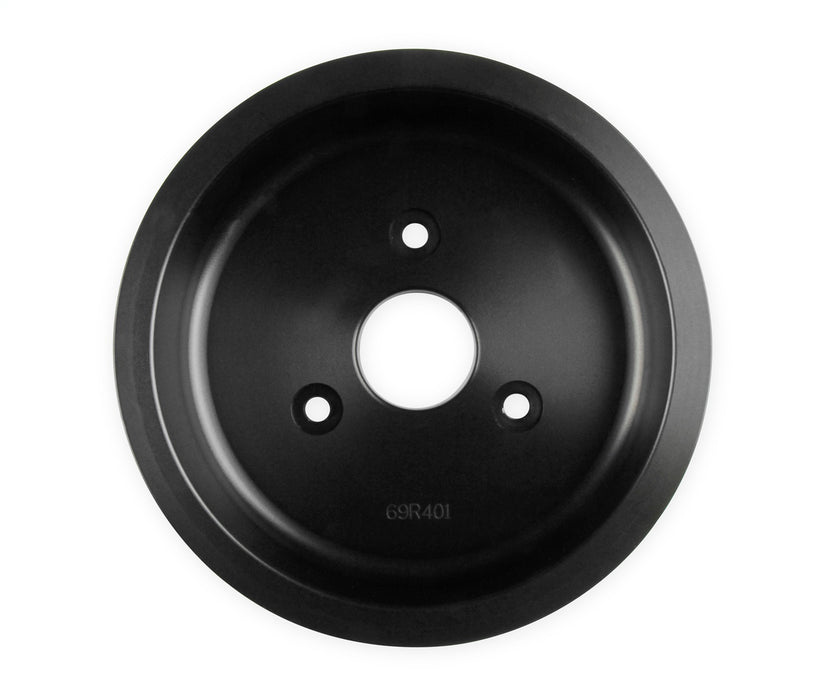 Holley 97-159 Crankshaft Pulley; Replacement; Mid Mount Accessory Drives Only; Steel Black; - Truck Part Superstore