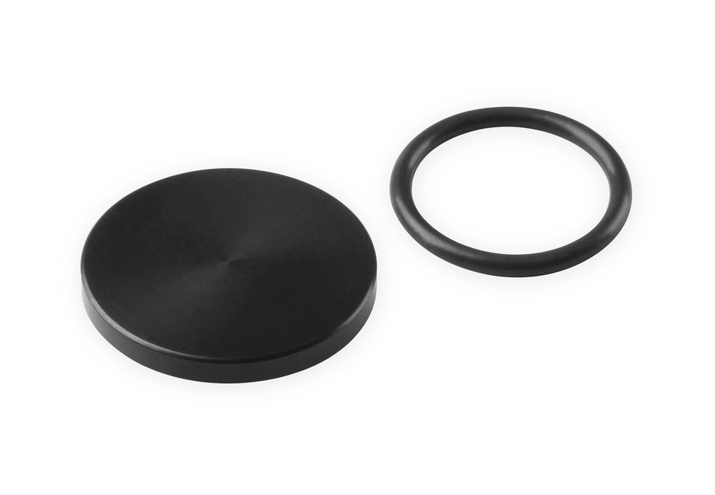 Holley 97-187 Alternator Pulley Cover; Black Dress-Up Cover w/Hardware; - Truck Part Superstore
