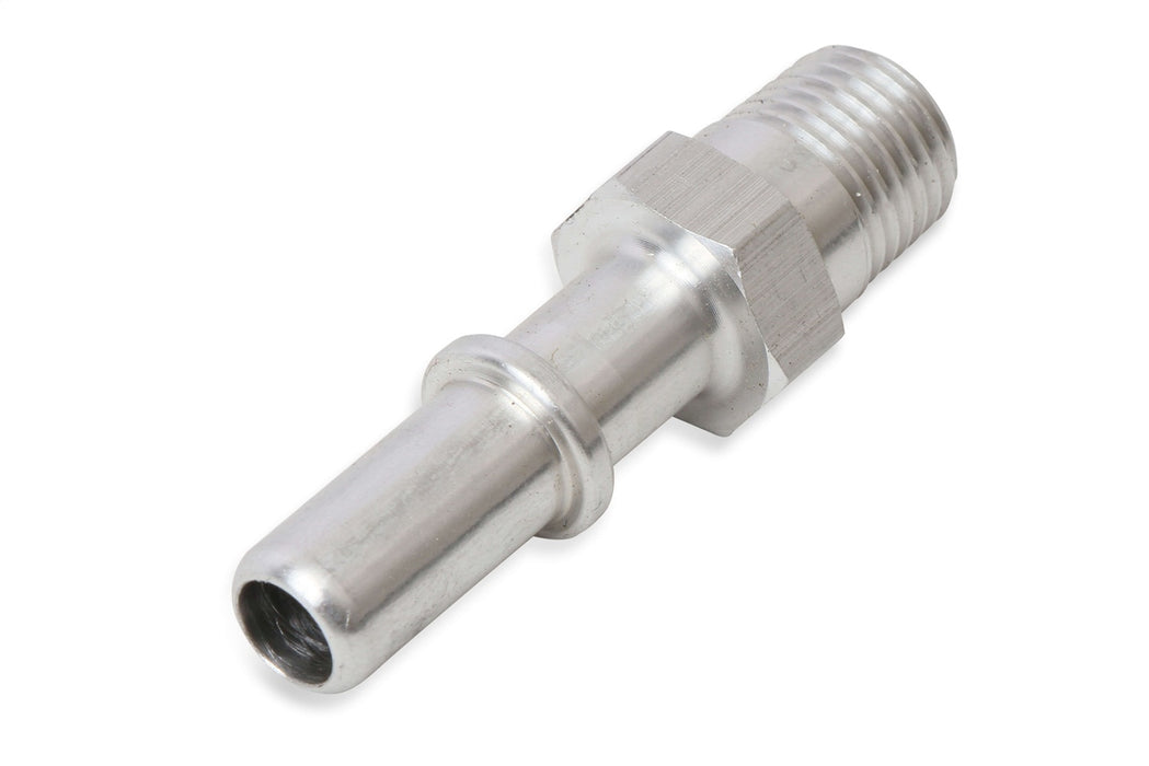 Holley 97-207 Vent Quick Connect; Male; Straight; Chrome; - Truck Part Superstore