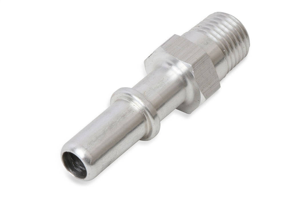 Holley 97-207 Vent Quick Connect; Male; Straight; Chrome; - Truck Part Superstore