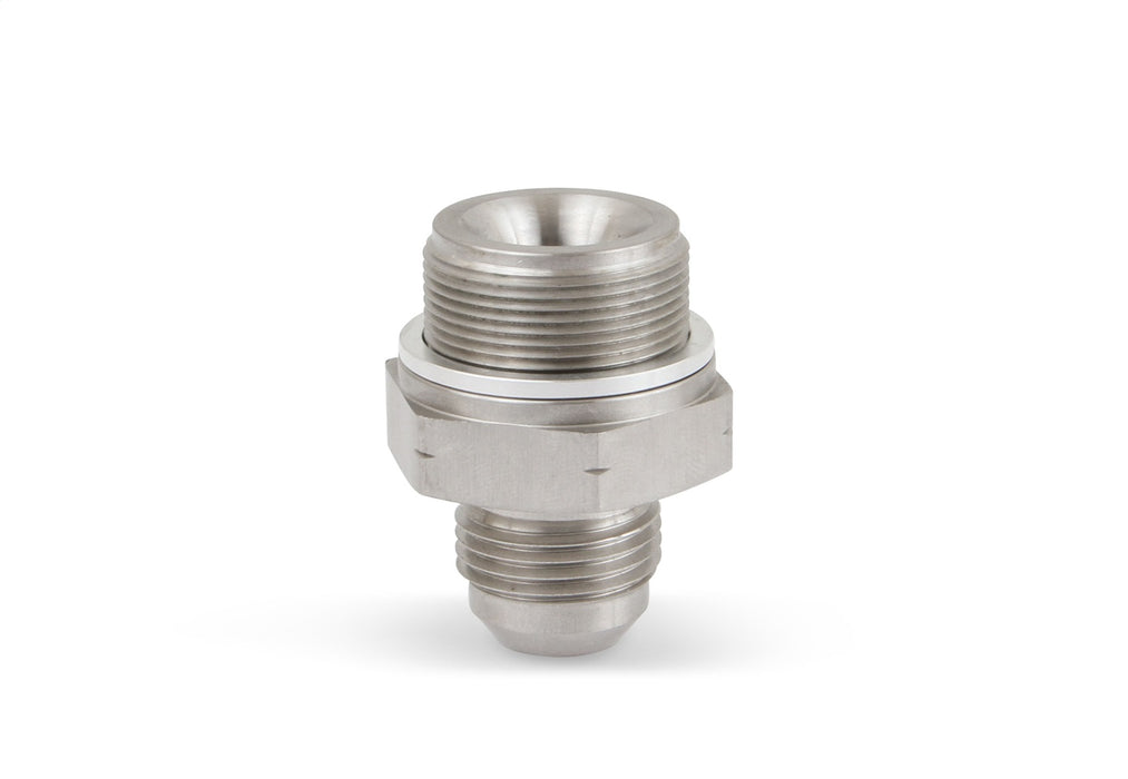 Holley 97-210 Block Water to 10 AN Adapter; 10 AN Male; Zinc Plated; Steel; - Truck Part Superstore