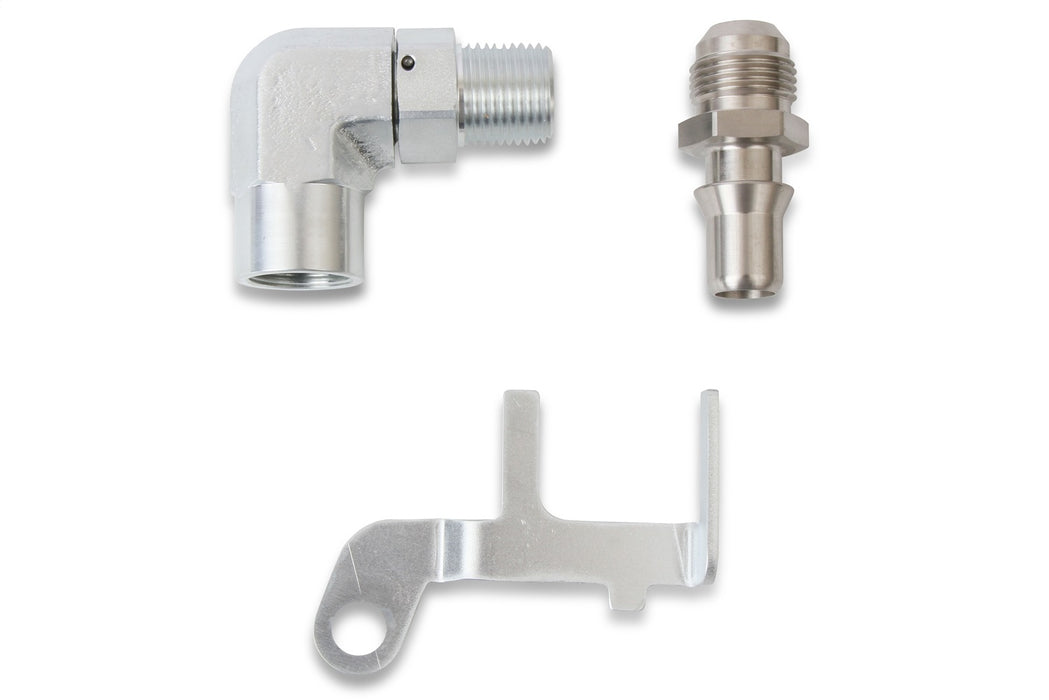 Holley 97-212 Oil Return Valve Adapter Kit; Fits LT Oil Pans; Silver; - Truck Part Superstore