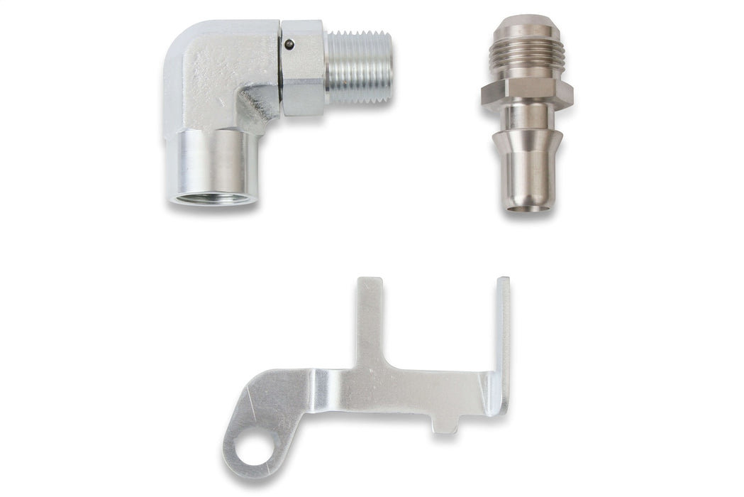 Holley 97-212 Oil Return Valve Adapter Kit; Fits LT Oil Pans; Silver; - Truck Part Superstore