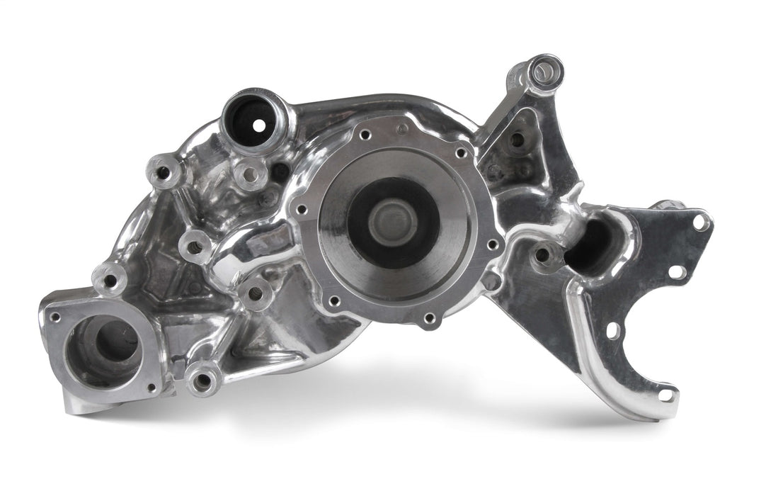 Holley 97-226 Cooling Manifold; For GM Small Block Gen III/IV LS Based; Polished; A/C Delete; - Truck Part Superstore